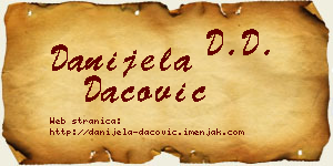 Danijela Dacović vizit kartica